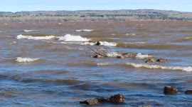 Awesome waves on Lake Superior Ashland WI