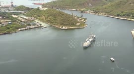 INS Airavat carrying medical supplies from Singapore reaches southern India