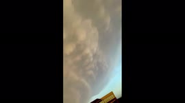 Rare Mammatus clouds spotted over Austin, Texas