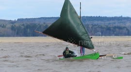 Kite Surfing on Lake Superior in Ashland WI