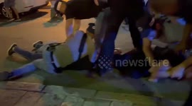 Violent clashes between Israeli security forces and Palestinians in Haifa