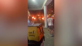 Palestine rocket strike aftermath in Israel