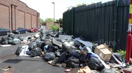 UK residents slam fly-tippers as rubbish is dumped next to a new £900 million hospital