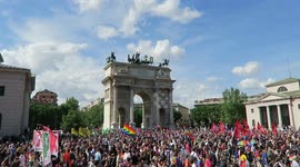 MILAN PROTEST AGAINST DISCRIMINATION