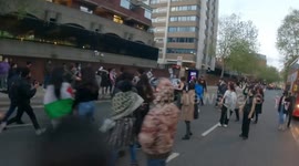 Rolls Royce attacked by Pro-Palestine protesters after allegedly swerving to hit protester