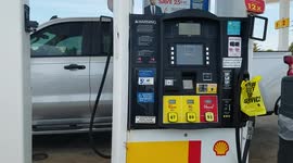 Florida panic buyers gulp up all available gas at this St. Augustine station