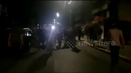 Hundreds of Israelis dance in street as police clear out rioters