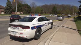 Double Fatal car crash with fire in Mississauga just west of Toronto