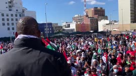 South Africa: Mandela’s Grandson Gives Speech At Pro-Palestine Protest In Cape Town