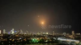 Israel residents watch Iron Dome neutralise Palestinian rockets
