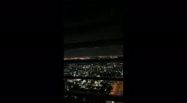 Terrified Russian tourists film Hamas rockets being launched towards Israeli city of Tel Aviv