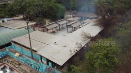 Drone Videos over Crematorium Ground - Jhandewalan, New Delhi