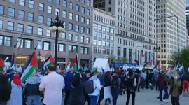 US: Thousands Join Pro-Palestine Protest March In Chicago 2