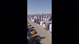 Eid al-Fitr prayer in Zahedan, Balochistan, Pakistan