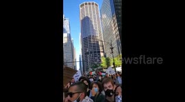 US: Thousands Join Pro-Palestine Protest March In Chicago 4