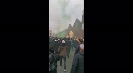UK: Man Utd Fans Protest Against Glazer Family Prior To Premier League Game