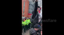 Manchester United fans protest against Glazer family before loss to Liverpool