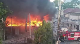 Philippines: Fire Erupts In Makati City, Metro Manila