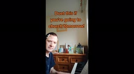 TikTok priest performs a cheesy online church jingle to attract people to tune in