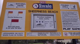 Sheerness beach receives coveted Blue Flag award in Kent, UK
