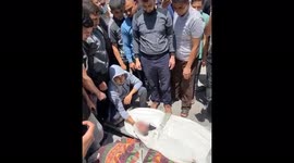 Heartbreaking ceremony for young Gaza girl killed under rubble during Israeli airstrike