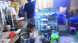 Takbiran night patrols disperse street vendors, East Jakarta, Indonesia