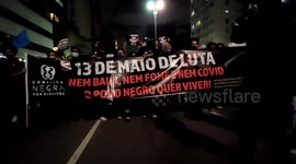 Brazilians in Sao Paulo protest against racism and police violence