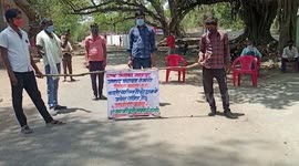 Villagers discipline themselves in accordance with Covid-19 protocols in central India