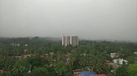 India: Wall Of Rain Travels Through Trivandrum, Kerala As Cyclonic Storm Tauktae Approaches