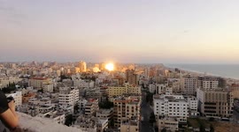 Another Gaza building is demolished by Israeli airstrikes