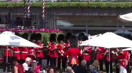 ARCHIVE: Royal guards play music at the stadium of Royal Ascot, Day One, 2017