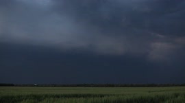Powerful Supercell Thunderstorm with Frequent Lightning over Kansas - May 8, 2021
