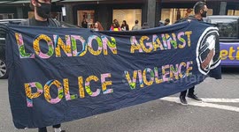 Solidarity protest at The Columbian Embassy