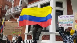 From Bogata, to Tigray: London demonstrators march in solidarity with Palestinians from Colombian embassy