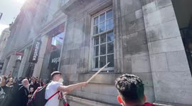 Protesters smash window of building they mistake for Israel's London embassy