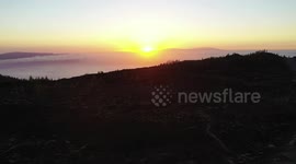 Tenerife drone shots and crash Vulcano el teide, Tenerife beautiful Drone sunset video overview and drone crash