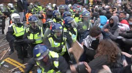 From peaceful march to violence: London ‘Free Palestine’ protest ends in ugly scenes outside Israeli Embassy