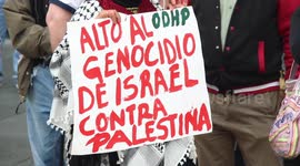 Free Palestine protest held in Mexico City on Saturday