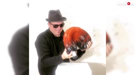 'Artist Welcomes 2021 with a Stretchable Paper Sculpture of Louis XIII Bottle'