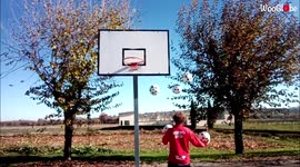 'Football Player Turned Circus Performer Pulls Off Impressive Juggling Trick'