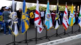 Passage of the funeral collection of the mayor of São Paulo, SP, Bruno Covas