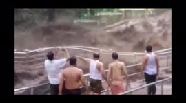 LANDSLIDE IN HARISANKAR /  HARISANKAR WATERFALLS OVER FLOWS .