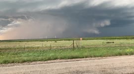 Crazy Tornado in Western Texas! An absolute nasty storm!