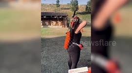 UK woman who was once suicidal loses half her body weight and stays trim by practicing ARCHERY