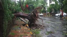 Cyclone Tauktae hit Mumbai, India