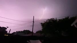 US: Lightning Lights Up Texas Sky