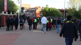 Fans Leave Old Trafford After Manchester United VS Fullham Game