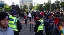 Returning to Old Trafford, 10,000 Manchester United see police presence, a Lambo and team draw 1-1 to Fulham