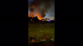 Units in Victorian mill catch fire in Bradford, UK