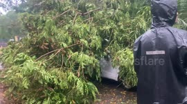 Streets of Mumbai, India after Cyclone Tauktae